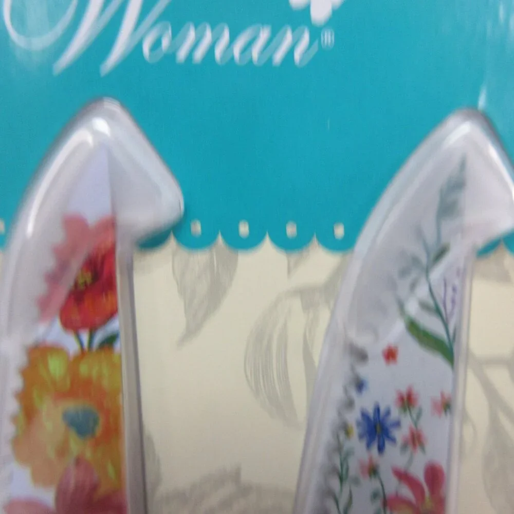Pioneer Woman Steak Knife Set 4pc Brilliant Blooms Floral Blue Stainless Steel